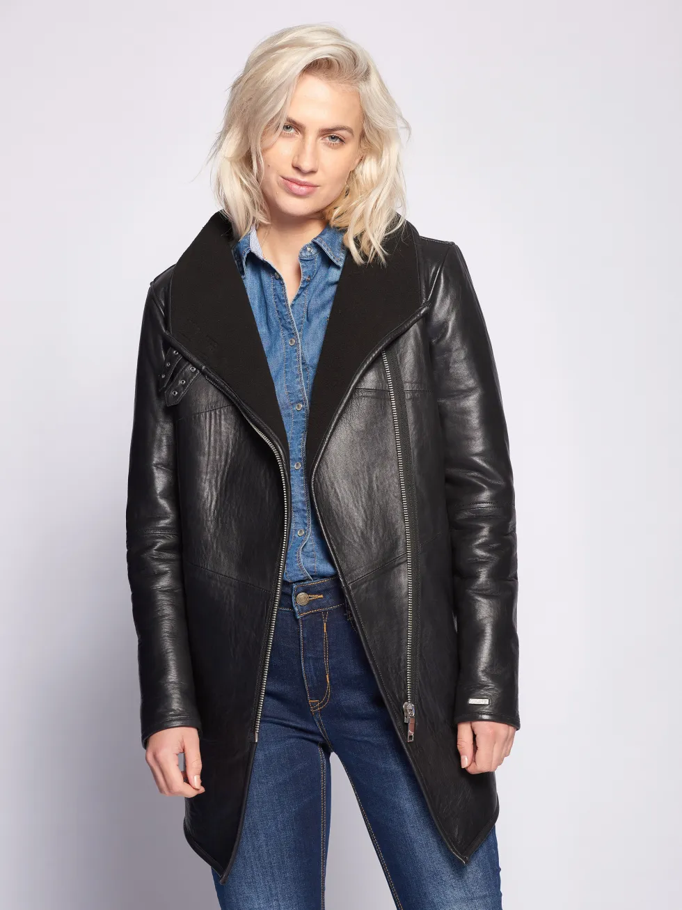 Lederkurzmantel Corning